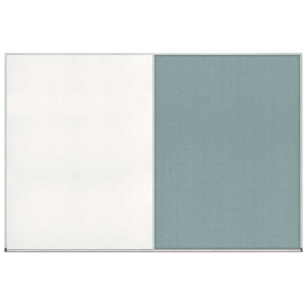 United Visual Products Enclosed Corkboard, 1 Door, 18"x24", 4" Fra, UV3407-WHITE-CLOUD UV3407-WHITE-CLOUD
